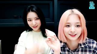 fromis9 VLive Eng Sub Saerom amp Nagyung [upl. by Llemij]