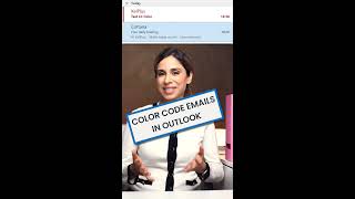 Color Code emails youre copied on in Outlook shorts [upl. by Ric]