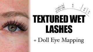 Textured Wet Lash Tutorial  Step by Step Doll Eye Mapping [upl. by Aiek702]