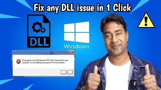 How to fix any DLL Files Error on Windows 1011 PC or Laptop with Best DLL Files Fixer in 1 Click [upl. by Aluap489]