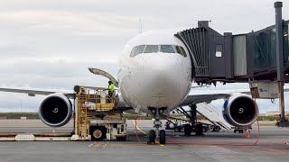 Icelandair 767300 Takeoff Keflavik International airport KEF [upl. by Perice279]