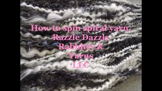 How to drum card spin and ply spiral yarn Merino angora and glitz mix from start to finish [upl. by Shani]