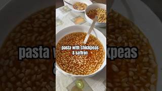 Delicious pasta with chickpeas andsaffron freshpasta pasta chickpeas [upl. by Goodspeed173]