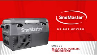 SnoMaster SMLS26 252L Plastic Portable FridgeFreezer [upl. by Ahsenot769]