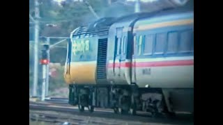 British Rail 1989  A couple of HSTs at Grantham [upl. by Zaraf227]