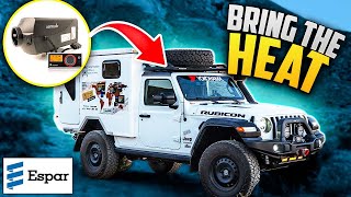 DIY Diesel Heater Install  Dream Overland Jeep Camper Build Pt 10 [upl. by Eleets]