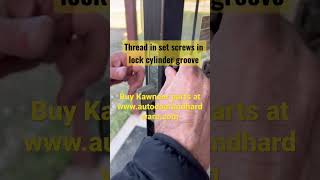 Kawneer Commercial Storefront Door Lock Replacement Tutorial shorts doors lock howto [upl. by Uriah]