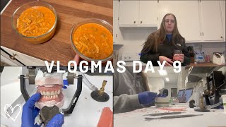 dental school lab work and new recipes  Vlogmas Day 9 [upl. by Ramberg]