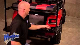 Light Kit will fit EZGo® TXT®  How to Install Video  Madjax® Golf Cart Accessories [upl. by Htes]