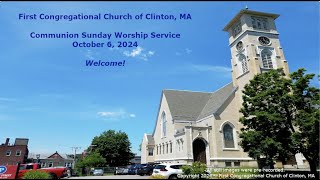 First Congregational Church of Clinton 10624 Service [upl. by Tyre]