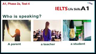 IELTS Life Skills A1 Listening Test 4 [upl. by Nahtiek866]