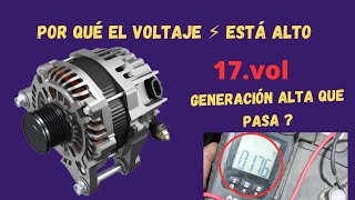 POR QUE EL ALTERNADOR TIENE GENERACIÓN MUY ALTAPOR QUE HAY VOLTAGE ALTO EN MI CARRO [upl. by Adlitam]