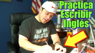 Cómo PRACTICAR ESCRIBIR en inglés  Simple ejercicio [upl. by Ailecnarf224]