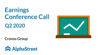 CRON Stock  Cronos Group Q2 2020 Earnings Conference Call [upl. by Garett]