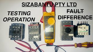 Practical 2 CONTACTOR vs OVERLOAD RELAY Testing Operation principles Differences amp Faults [upl. by Nyasuh]