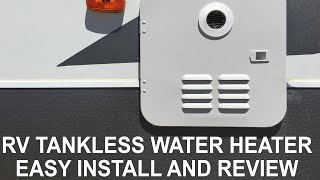 RV Tankless Water Heater Easy Install and Review [upl. by Atilegna]