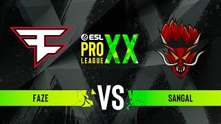 FaZe vs Sangal  ESL Pro League Season 20  Group A [upl. by Clarence]