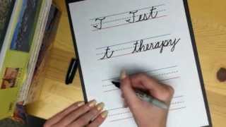 Learn Cursive Letter quotTquot [upl. by Siuqcram264]