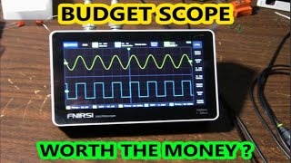 FNIRSI tablet style 2 channel oscilloscope model 1013D review [upl. by Nealey]