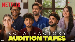 Kota Factory Cast Reacts to Audition Tapes  Jitendra Mayur Alam Ranjan Revathi amp Urvi [upl. by Anatnas]