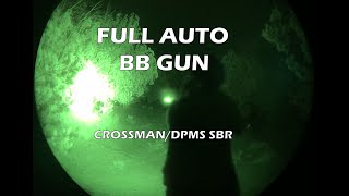 Full Auto BB Mouse Gun for Night Vision Crossman DPMS SBR [upl. by Enenaej]