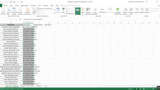 Excel for Chemical Engineers  45  Merging and splitting cell contents in English [upl. by Pfaff]