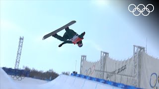 🏂 Scotty James vs Ayumu Hirano  Snowboard Beijing 2022  Halfpipe qualifying highlights [upl. by Boar]