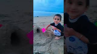 Kids video for kids Beach fun with the most adorable kid on YouTube [upl. by Kung56]