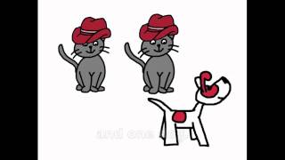 Plural Regular Song  quot2 Hats 2 Cats and 1 Dogquot  Rockin English [upl. by Udenihc]