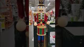 New 8 ft Giant Nutcracker with LCD Blinking Eyes at Home Depot [upl. by Arahsit]