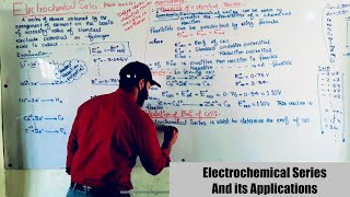 Electrochemical series and Applications of Electrochemical series  ch10  11th class Chemistry [upl. by Sailesh]