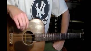 led zeppelin when the levee breaks alternate acoustic lesson [upl. by Aidnama]