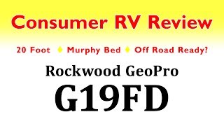 Rockwood GeoPro G19FD Travel Trailer Review  4k UHD [upl. by Engud]