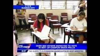 Over 800 voters expected at UP Campus mock polls [upl. by Pega621]