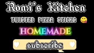 Twisted pizza sticks  yummy and quick recipe  Easy to make  Romis Kitchen  please subscribe [upl. by Pickett]