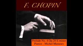 CHOPIN Prelude op 28 no 4 E minor Pianist Michel Mananes CD [upl. by Debbie]