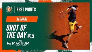 Shot of the day 13 Carlos Alcaraz  RolandGarros 2024 [upl. by Otrebliw]