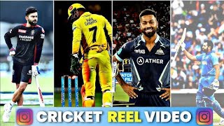 🎉NEW CRICKET TIKTOK VIDEO🥶IPL TIK TOK VIDEOHARDIK PANDYA 😈 [upl. by Yetty913]