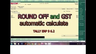 automatic round off in tally gst [upl. by Akimad663]