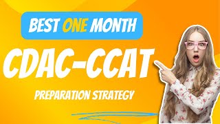 How to prepare for CDAC CCAT exam within one month  CDAC CCAT [upl. by Newg]