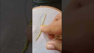 couchingstitch stemdesing embroidery threadsofmagic [upl. by Corron]