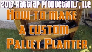 Custom Pallet Planter [upl. by Lebna]