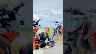 Mera Dono Bike Ek Sath Ride PeJana Chahti Hai do  Gulabi Shararall Panna Rider33Kshortsm [upl. by Hagai]