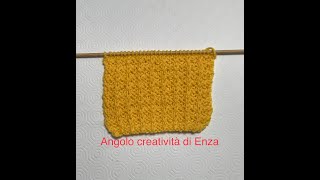 Punto catenelle ai ferri 🧶Maglia facile [upl. by Karine]