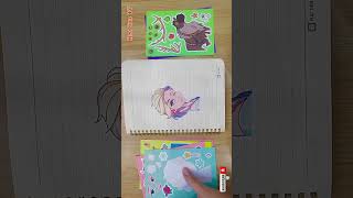 Decorate sticker book with frozen best diy papercraft frozen elsa [upl. by Ecaroh]