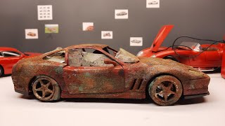 Ferrari 550 Maranello Restoration Model Car [upl. by Aihsakal239]