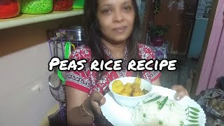 Peas Rice Recipe  Food Vlog  Lipis Kichumichu [upl. by Aihselef970]