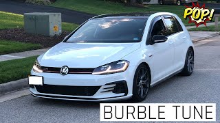 MK75 GTI Burble Tune Exhaust Pure Sounds [upl. by Alyal]