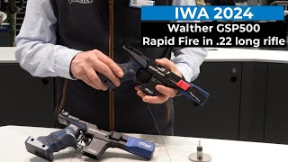 IWA 2024 Walther GSP500 Rapid Fire in 22 long rifle für Olympisches SchnellfeuerPistolenschießen [upl. by Placida]