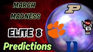 March Madness Elite 8 Predictions [upl. by Atiuqam98]